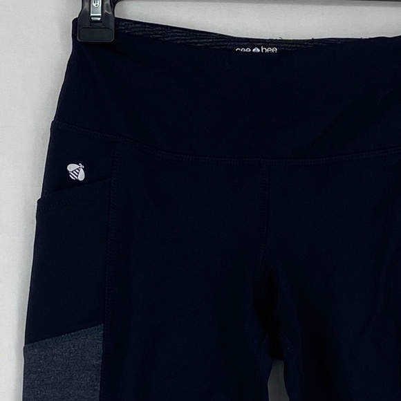 Cee Bee Leggings Side Pockets Black Heather Gray - Picture 3 of 9